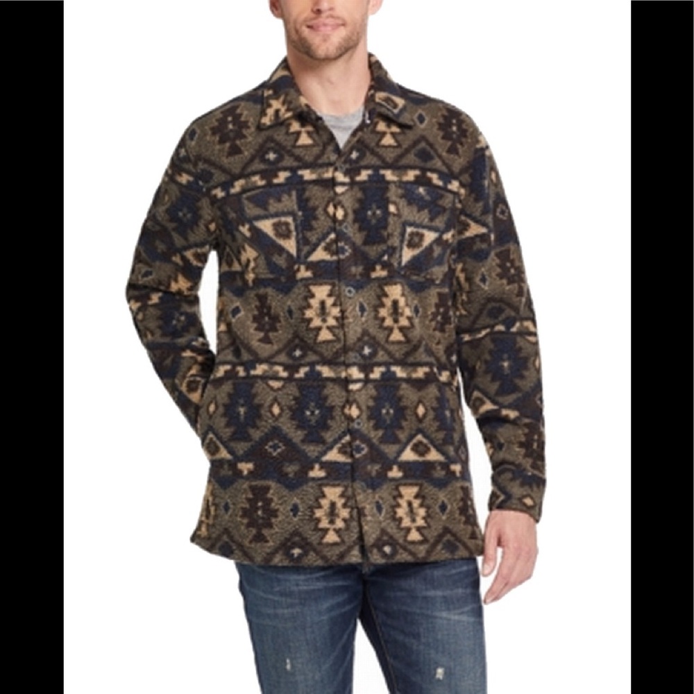 Weatherproof Vintage Mens Aztec shirt Jacket XL